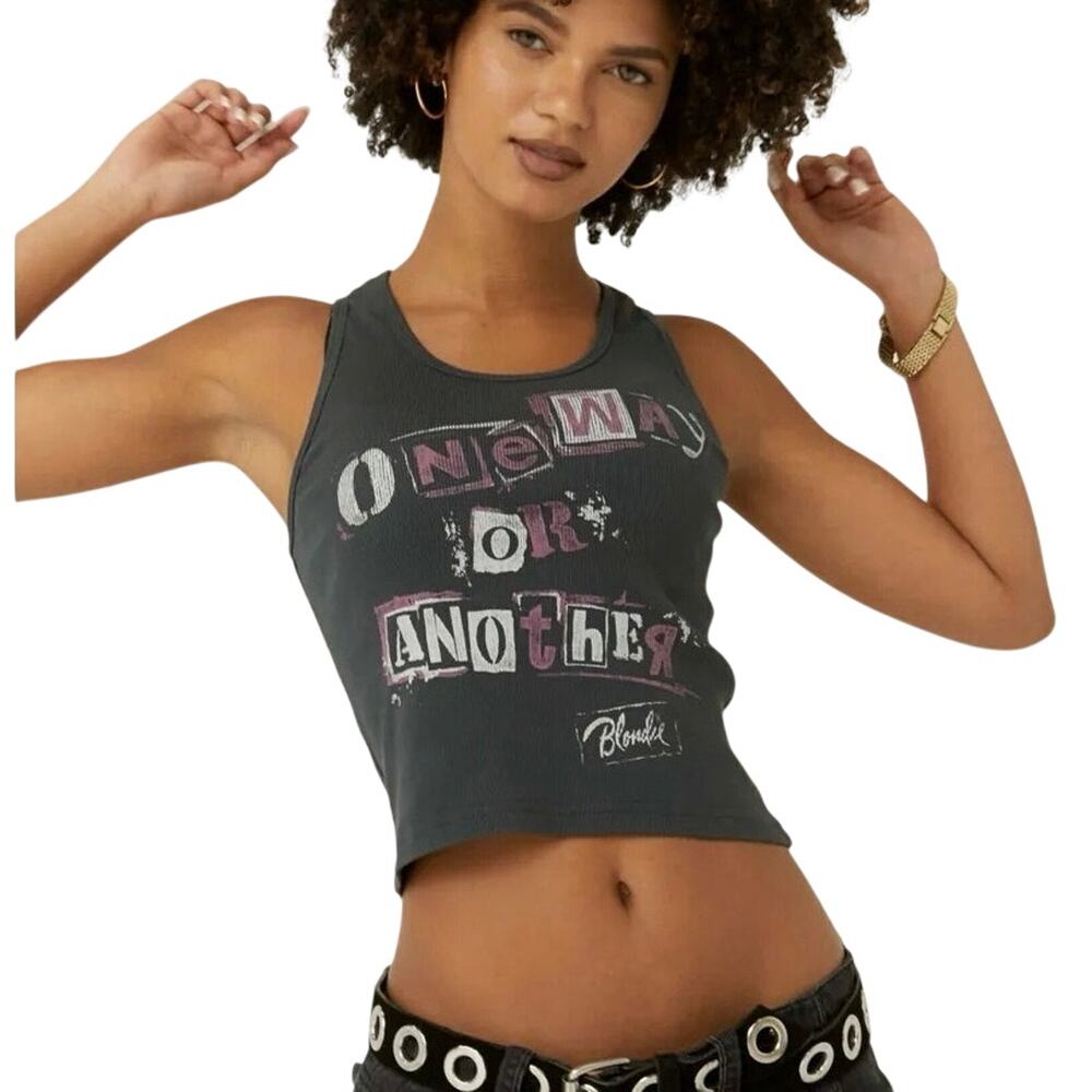 DAYDREAMER Blondie One Way or Another Shrunken Crop Tank Size XL New w/ Tag SOO